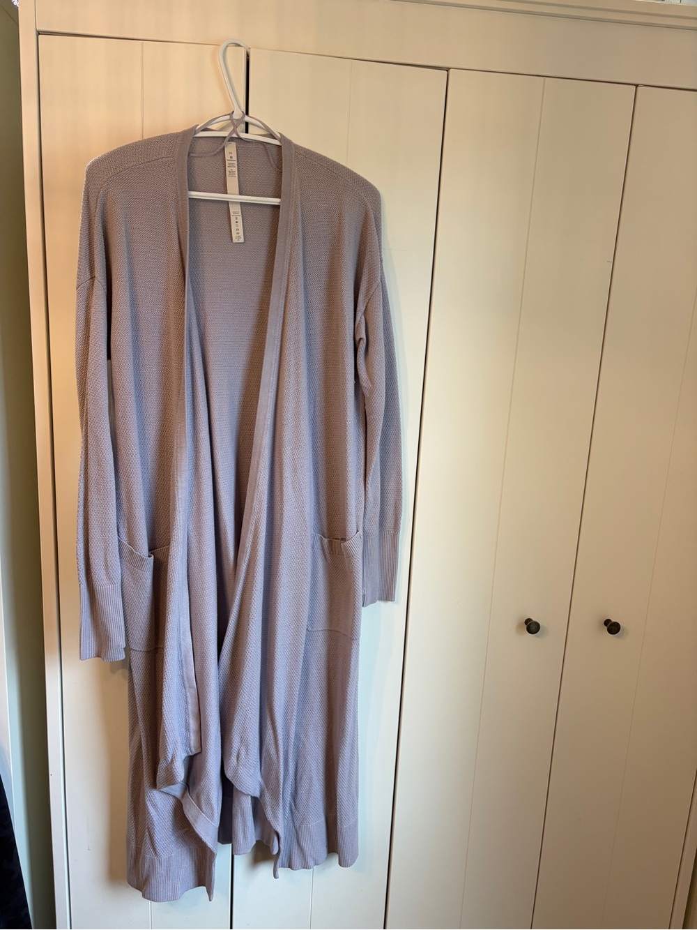 lululemon Still At Ease Wrap Cashmere Blend Cardigan Size 10